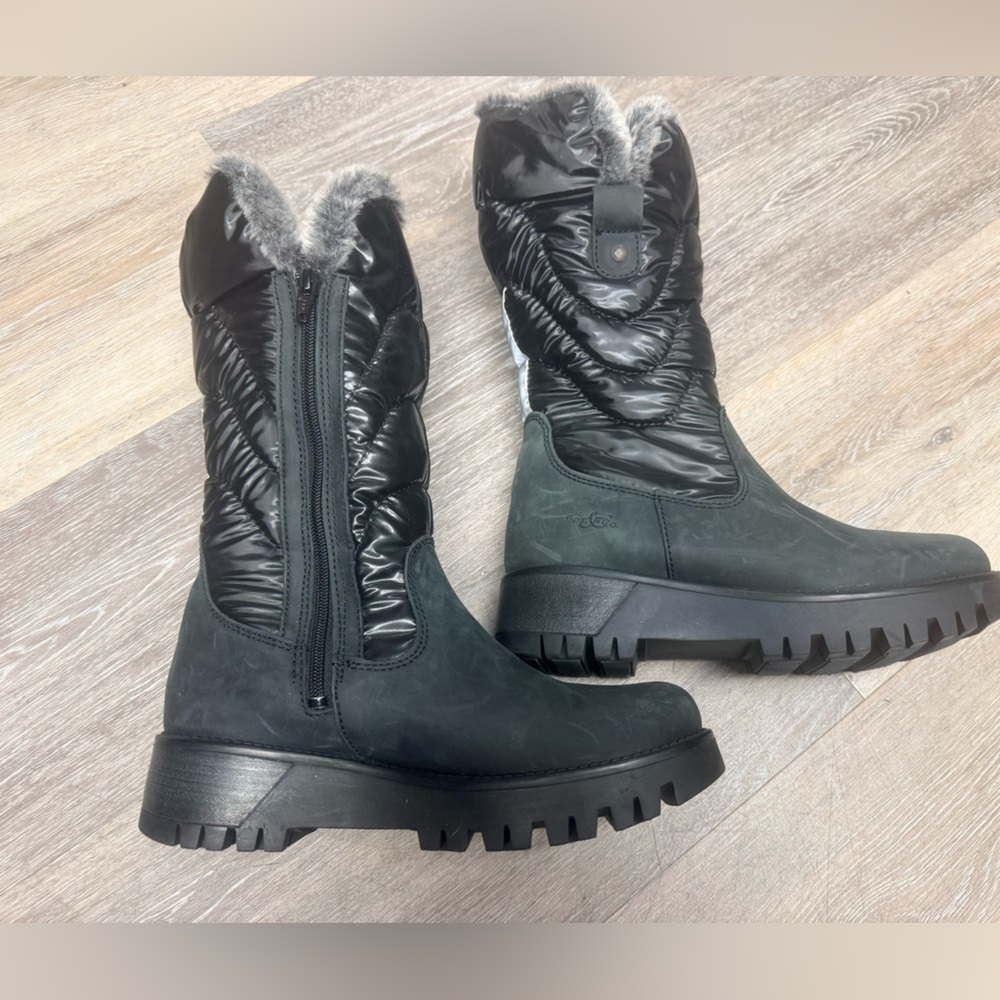Bos & CO snow boots mid calf weatherproof closed toe zip up size EUR 36 6MUS